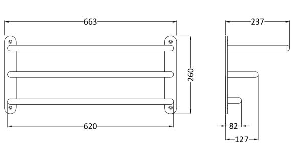 3 tier towel rack tech