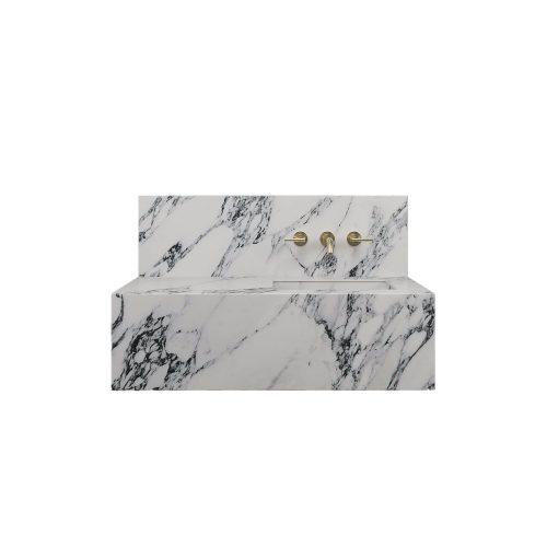 west one bathrooms online ARABESCATOWHITE100RIGHT