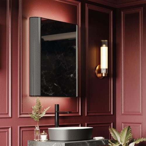 west one bathrooms online 58000 Bastille Cabinet 60 – Black Chrome