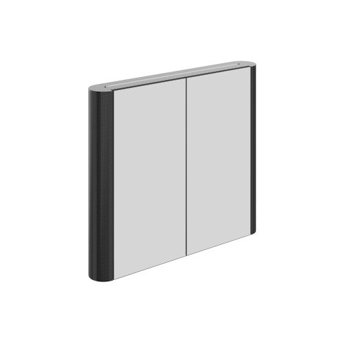 west one bathrooms online 58100 Bastile Mesh Cabinet 80 Black Chrome