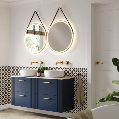 west one bathrooms online 79520750 Solstice Mirror Brushed Brass 60