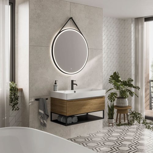 west one bathrooms online 79520800 Solstice Mirror Black 80