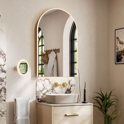 west one bathrooms online Alba 60 Mirror Brushed Brass