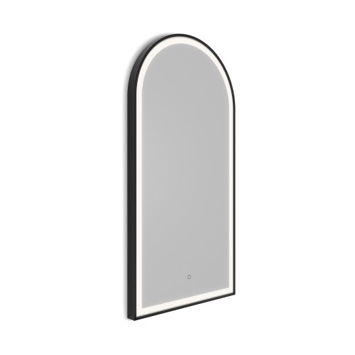 west one bathrooms online LML 01R051 BK  C01 lomax light arch mirror 50x100cm black