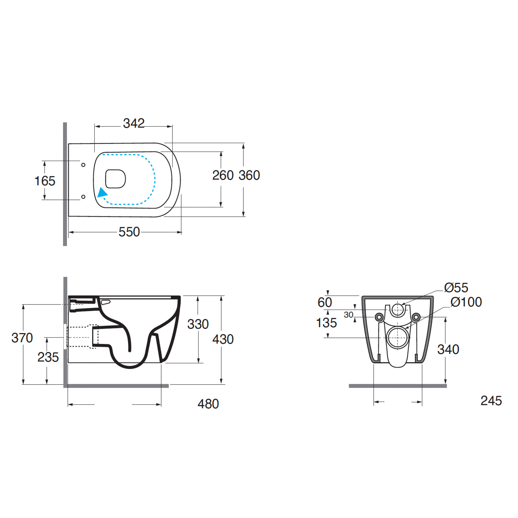 west one bathrooms online AUVKSPE0000W technical