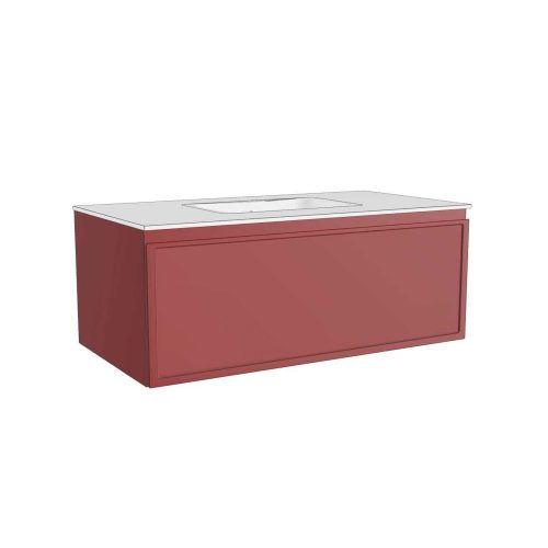 west one bathrooms online DecorSIM03QuboRossoRubino