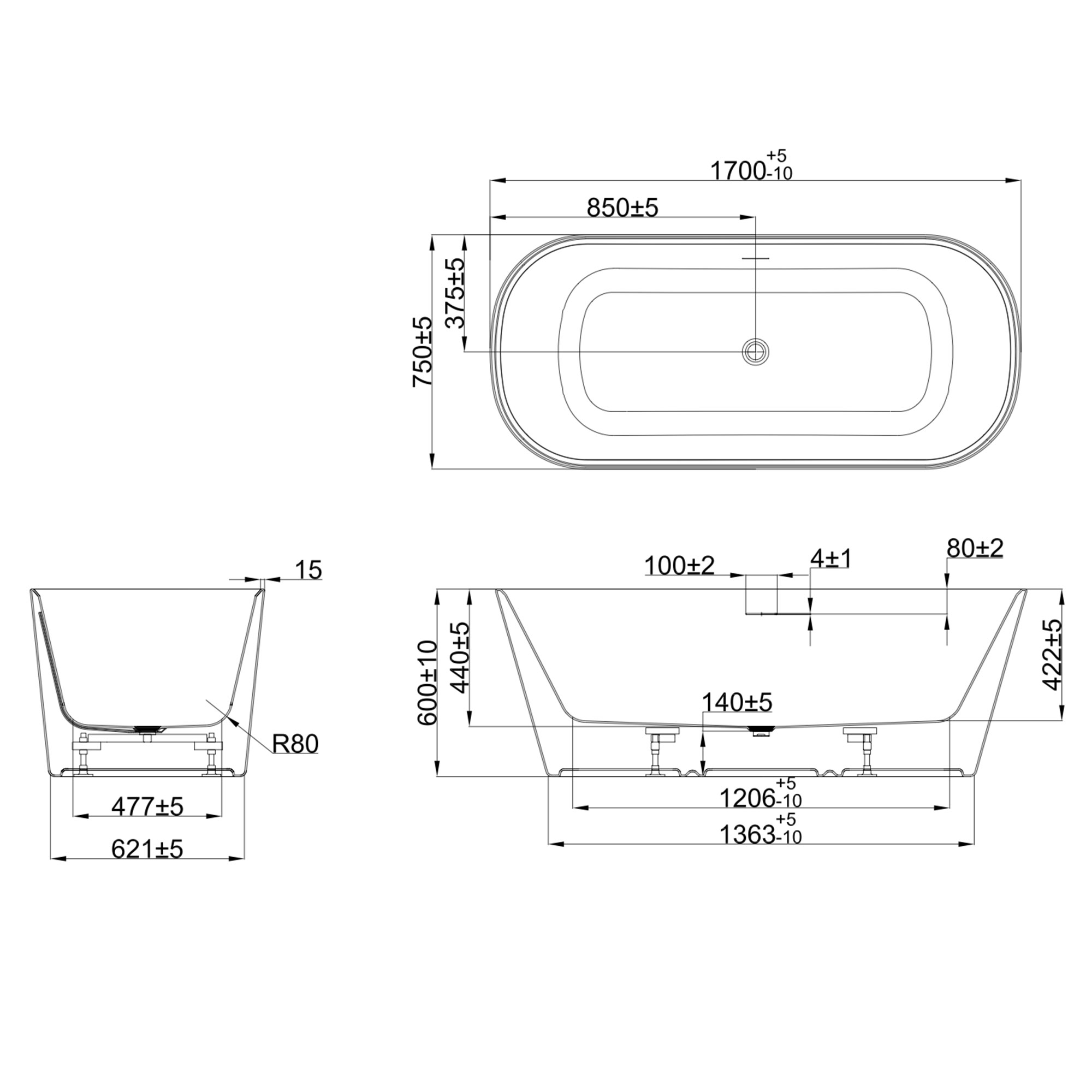 west one bathrooms online FSBCAR1575W technical