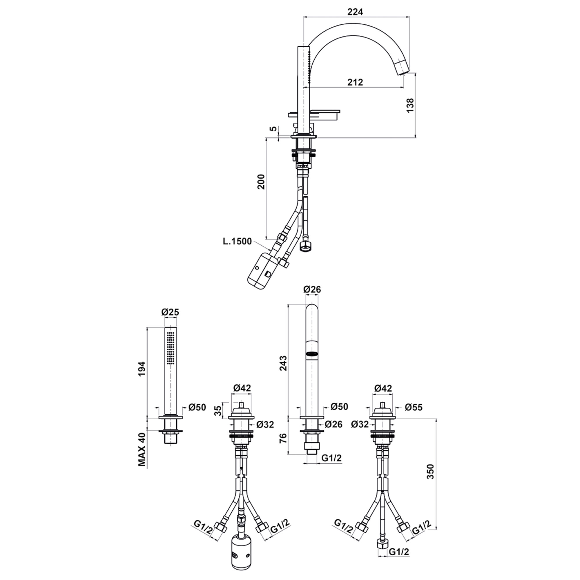 west one bathrooms online A2BV006WO technical