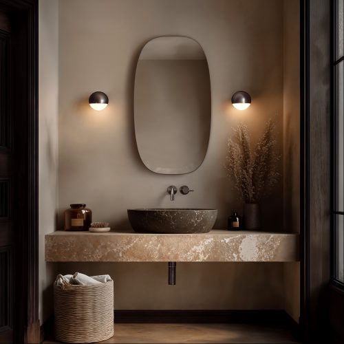 OSL 00B458 BZ  L01 oslo barrel mirror 45×80 brushed bronze