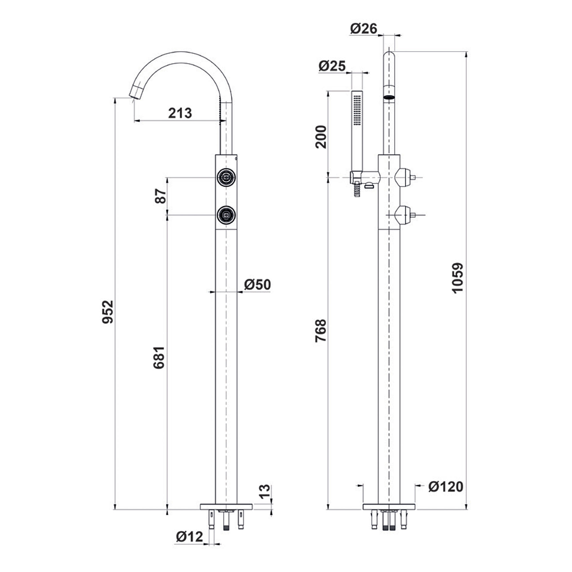 west one bathrooms online AVEP008WO technical