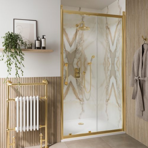 West One Bathrooms – 1850 Classique Sliding Door 1200 Gold