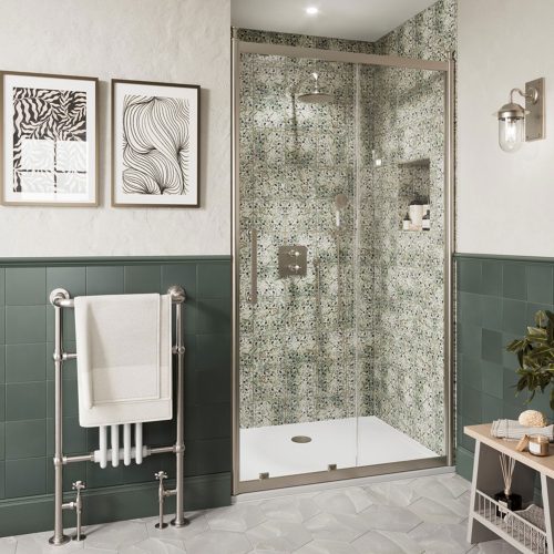 Burlington sliding shower door